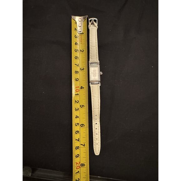 Coach Silver Toned ladies' tank watch - Picture 4 of 8